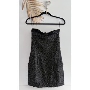 ZARA TRF Strapless Polkadot Mini Dress